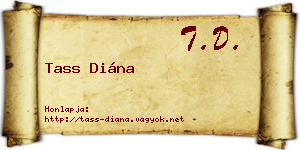 Tass Diána névjegykártya