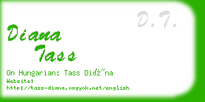 diana tass business card